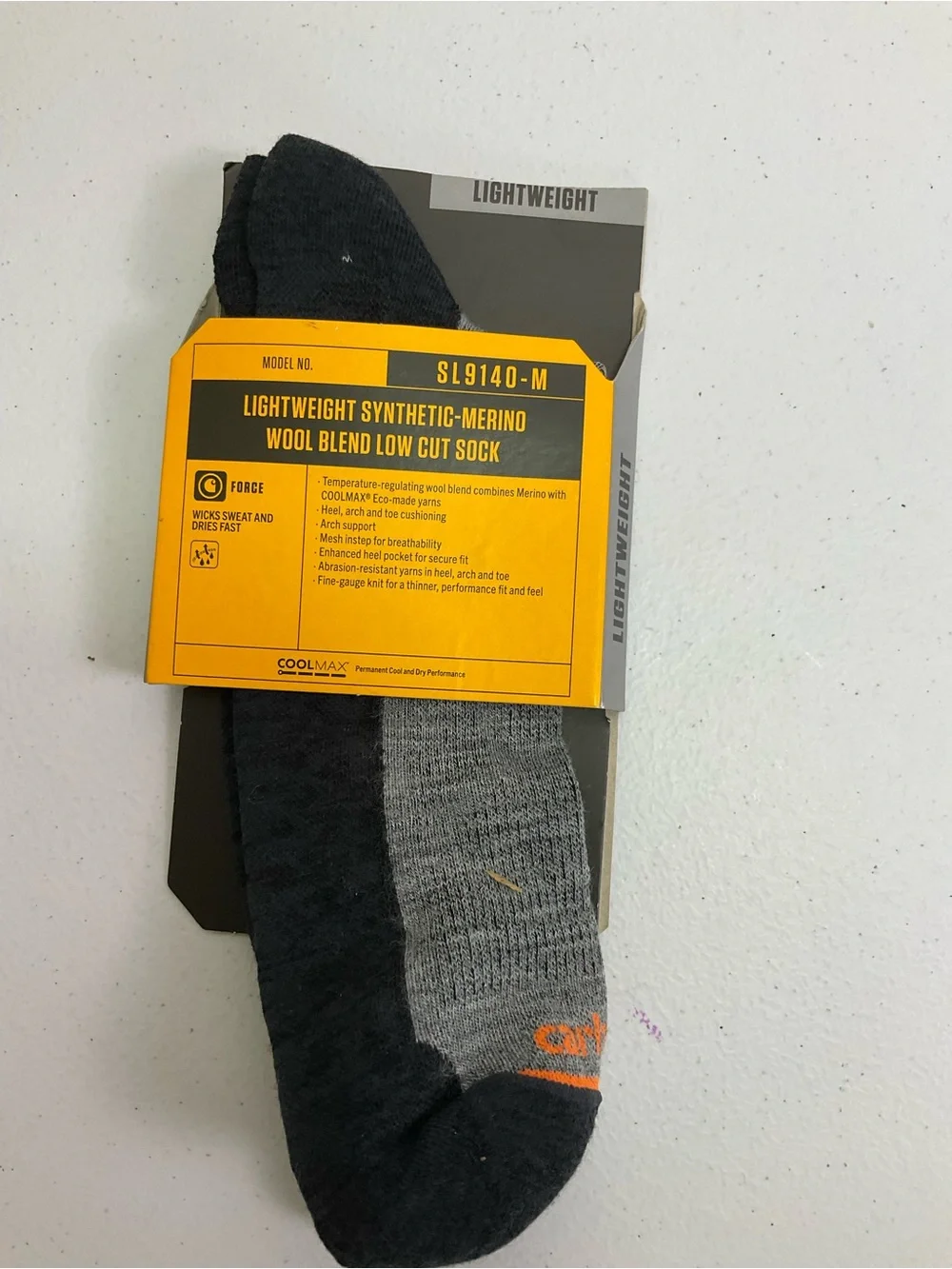 Carhartt Lightweight Merino Coolmax. 200 - Low Cut - Black